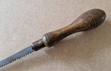Load image into Gallery viewer, Vintage Pad Saw Wooden Handle With Brass Ferrule 31.5cm Long
