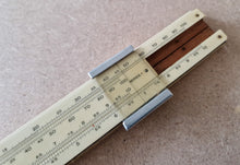 Load image into Gallery viewer, Vintage British " Classic" series 1 wooden slide rule with case
