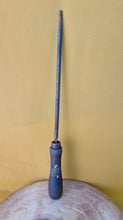 Load image into Gallery viewer, Vintage Wood / Metal Work Files Tool, wooden handle, 40cm Long