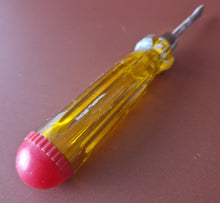 Load image into Gallery viewer, Adaptable screwdriver multi screwdriver with 7 multi bits , Yellow Clear Plastic