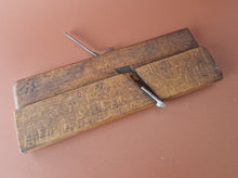 Load image into Gallery viewer, Antique wooden moulding plane old woodworking plane tool , Vintage Old Used