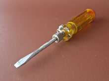 Load image into Gallery viewer, Adaptable screwdriver multi screwdriver with 7 multi bits , Yellow Clear Plastic