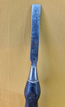 Load image into Gallery viewer, Vintage Bevel Edged Wood Chisel. Black Plastic Handle, 24.5cm long