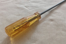 Load image into Gallery viewer, Vintage Flat Head Screwdriver Amber Handle 24cm Slotted Driver Retro Hand Tool