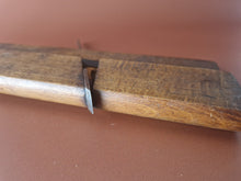 Load image into Gallery viewer, Antique wooden moulding plane old woodworking plane tool , Vintage Old Used