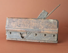 Load image into Gallery viewer, Vintage antique wooden moulding plane old woodworking tool with blade