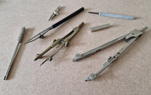 Load image into Gallery viewer, Vintage Architectural Technical Draughtsman Drawing Instrument Set in Case