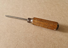 Load image into Gallery viewer, Vintage Wooden Handle Screwdriver Slotted Flat Head RARE Tool 17.5cm long