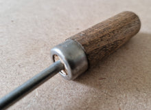 Load image into Gallery viewer, Vintage Antique Scratch Awl Hardwood Wooden Handle leathercraft Tool 11cm long