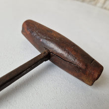 Load image into Gallery viewer, Antique Wooden Handle Metal Screwing Tool Gimlet Augur Hand Drill Treen