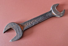 Load image into Gallery viewer, Vintage Spearpoint England Open End Wrench 3/8W X 7/16W, 7/16BSF X 1/2BSF