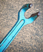 Load image into Gallery viewer, Vintage Cast Iron Basin Wrench 26cm Heavy Duty Plumber’s Tool Industrial Blue