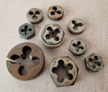 Load image into Gallery viewer, Mixed job lot of 9 engineering dies Mixed Sizes Various Brand