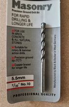 Load image into Gallery viewer, Black & Decker Proline Masonry Drill Bit A8226 , 5.5mm / No.10 New In Pack
