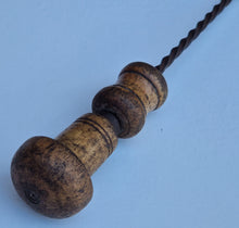 Load image into Gallery viewer, Antique Archimedes drill tool, Spiral Push Hand Drill, old hand drill