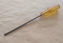 Load image into Gallery viewer, Vintage Flat Head Screwdriver Amber Handle 24cm Slotted Driver Retro Hand Tool