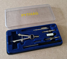 Load image into Gallery viewer, Vintage Pythag drafting compass drawing set In Case