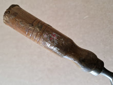 Load image into Gallery viewer, Vintage Cast Steel Wooden Handle 1" Chisel Carpenter Tool 27cm long