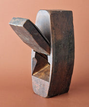 Load image into Gallery viewer, Antique Beech Wood Coffin Shaped Hand Plane Carpentry Woodworking Tool Cast Stee