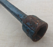 Load image into Gallery viewer, Vintage Blue Metal Car Wheel Brace / Lug Wrench 4-Way Cross Spanner Tool