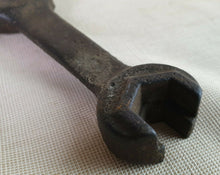 Load image into Gallery viewer, Vintage Chuncky Heavy Duty Cast Iron Spanner, Old Mechanics Handy Tool