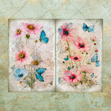 Load image into Gallery viewer, Shabby Chic Old Paper Floral Pretty Lady Cute Girl Paris Theme Junk Journal Printable Pages - Floral Ephemera - Digital Download