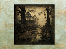 Load image into Gallery viewer, Collection of Spooky Scary Halloween Photos - Printable Images for Junk Journals, Gothic Artwork, Halloween Snapshots, and Eerie Pictures