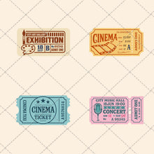 Load image into Gallery viewer, Vintage Ticket Clipart Bundle – 34 PNG & PDF Images for Junk Journals, Scrapbooking & Printable Art