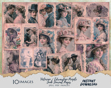 Load image into Gallery viewer, Shabby Chic Victorian & Edwardian Junk Journal Printable Pages - Floral Ephemera - Digital Download