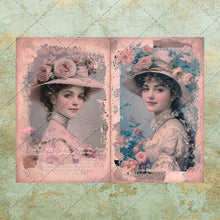 Load image into Gallery viewer, Shabby Chic Victorian & Edwardian Junk Journal Printable Pages - Floral Ephemera - Digital Download