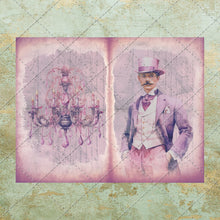 Load image into Gallery viewer, Shabby Chic Purple Theme Victorian & Edwardian Style Junk Journal Printable Pages - Floral Ephemera - Instant Digital Download