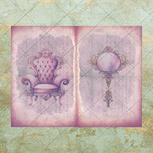 Load image into Gallery viewer, Shabby Chic Purple Theme Victorian & Edwardian Style Junk Journal Printable Pages - Floral Ephemera - Instant Digital Download