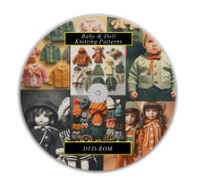 Load image into Gallery viewer, Ultimate Baby and Doll Knitting Patterns Collection 300+ PDF Patterns on DVD-ROM