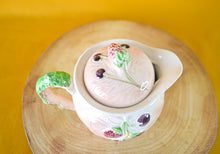 Load image into Gallery viewer, c1940’s Avon Ware Fruit Design Porcelain Embossed Teapot English Country Garden vines