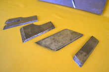 Load image into Gallery viewer, Antique Wooden Molding Planer for Edge and Trim Shaping, with 5 Blades - Marked "F Rawson"