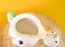 Load image into Gallery viewer, c1940’s Avon Ware Fruit Design Porcelain Embossed Teapot English Country Garden vines