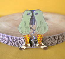 Load image into Gallery viewer, Copy of An Enamelled Metal Novelty Corkscrew in the Form of Jockey Player Legs, 9cm high