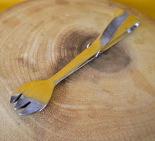 Load image into Gallery viewer, Vintage Chrome Salad Grabber Tongs , Kitchen Utensil, Made In England