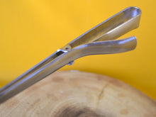Load image into Gallery viewer, Vintage Chrome Salad Grabber Tongs , Kitchen Utensil, Made In England