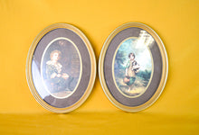Load image into Gallery viewer, 2 x Picture Frames, Antique Wood Vintage Oval Children Photo Portrait Print