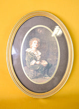 Load image into Gallery viewer, 2 x Picture Frames, Antique Wood Vintage Oval Children Photo Portrait Print