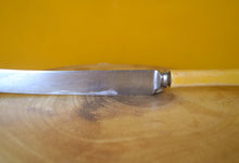 Load image into Gallery viewer, Cathedral Cutlery Robert F Wilding & Co Bread Knife, Vintage Plastic Cream Handle Kitchen Knife