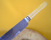 Load image into Gallery viewer, Cathedral Cutlery Robert F Wilding & Co Bread Knife, Vintage Plastic Cream Handle Kitchen Knife