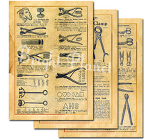 Load image into Gallery viewer, 6 Vintage Digital Prints Images - Veterinary Instruments, A4 Size, 300dpi, Instant Digital Delivery