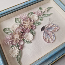 Load image into Gallery viewer, Handmade Cute Paper Quilling Art Unique Design Wall Art Picture frame Flower

