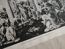 Load image into Gallery viewer, Vintage Double-Sided Book Plate , Adoration of the Magi &amp; Self-Portrait Detail
