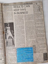 Load image into Gallery viewer, The Scrap Book with Sports Newspaper Clippings from 1980s - A Collector&#39;s Gem
