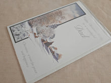 Load image into Gallery viewer, Vintage Christmas Greeting Card – Happy Christmas Wishes to a Wonderful Dad – Ne
