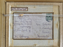 Load image into Gallery viewer, Original George V Postcard In Frame Dated 1913 with 1/2 Penny Stamp Poppy Flower
