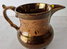 Load image into Gallery viewer, Beautiful Vintage Copper Lusterware Cream Pitcher Copper Luster Creamer Grandma's Kitchen Cottag
